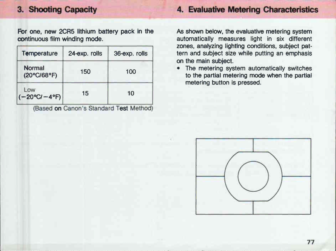 Canon 650, 620 manual 