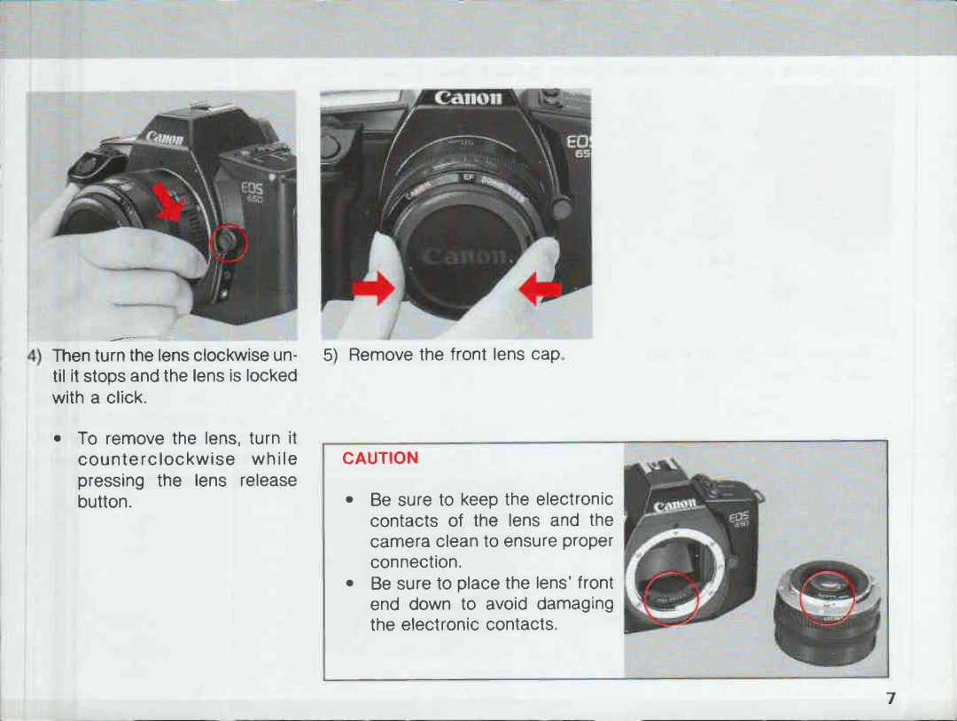 Canon 650, 620 manual 