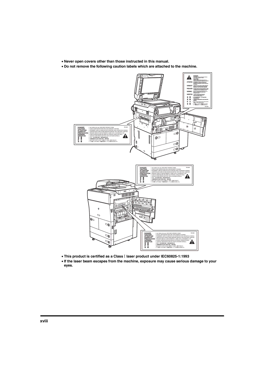 Canon iR6570 manual Xviii 