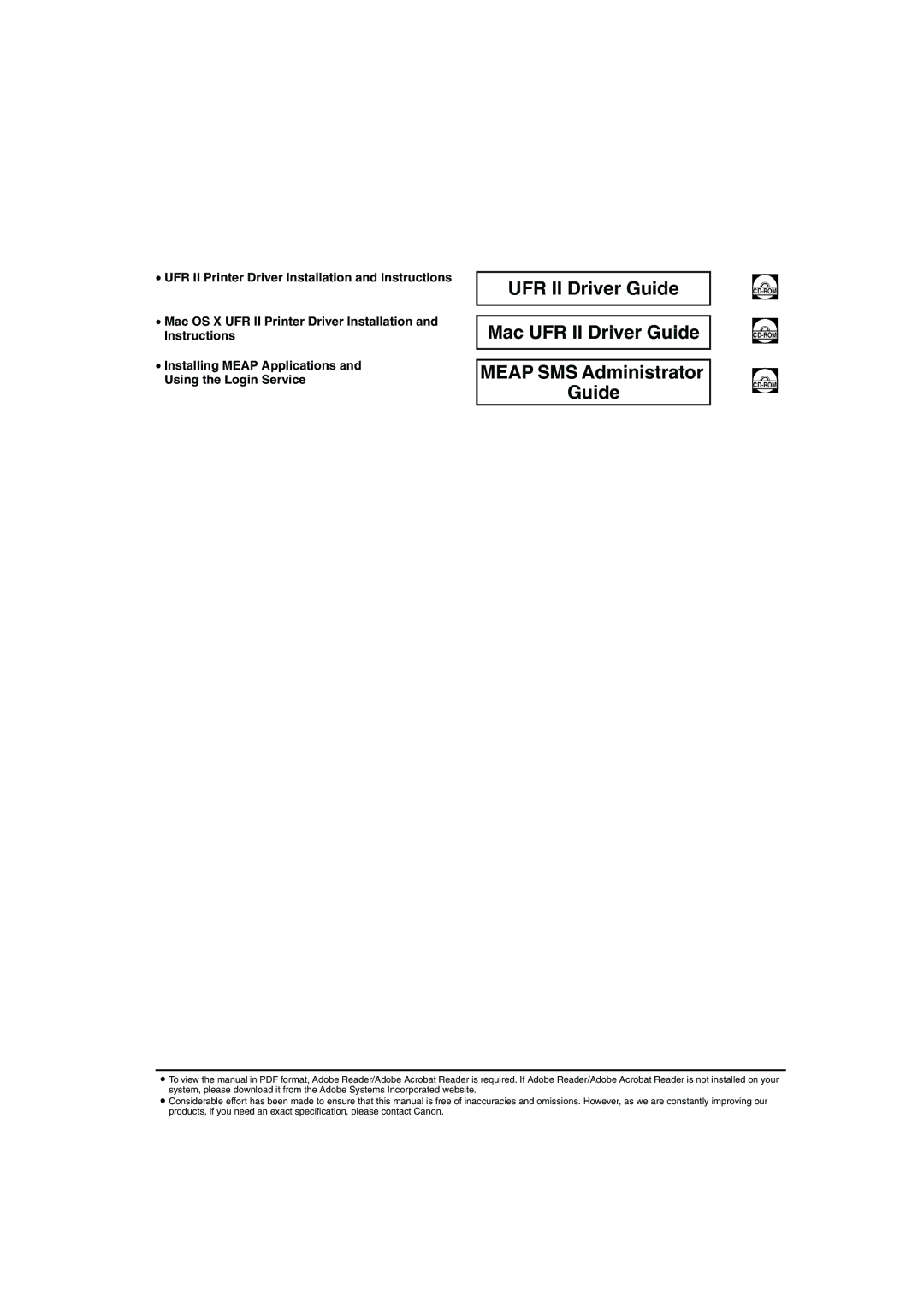 Canon iR6570 manual Cd-Rom 