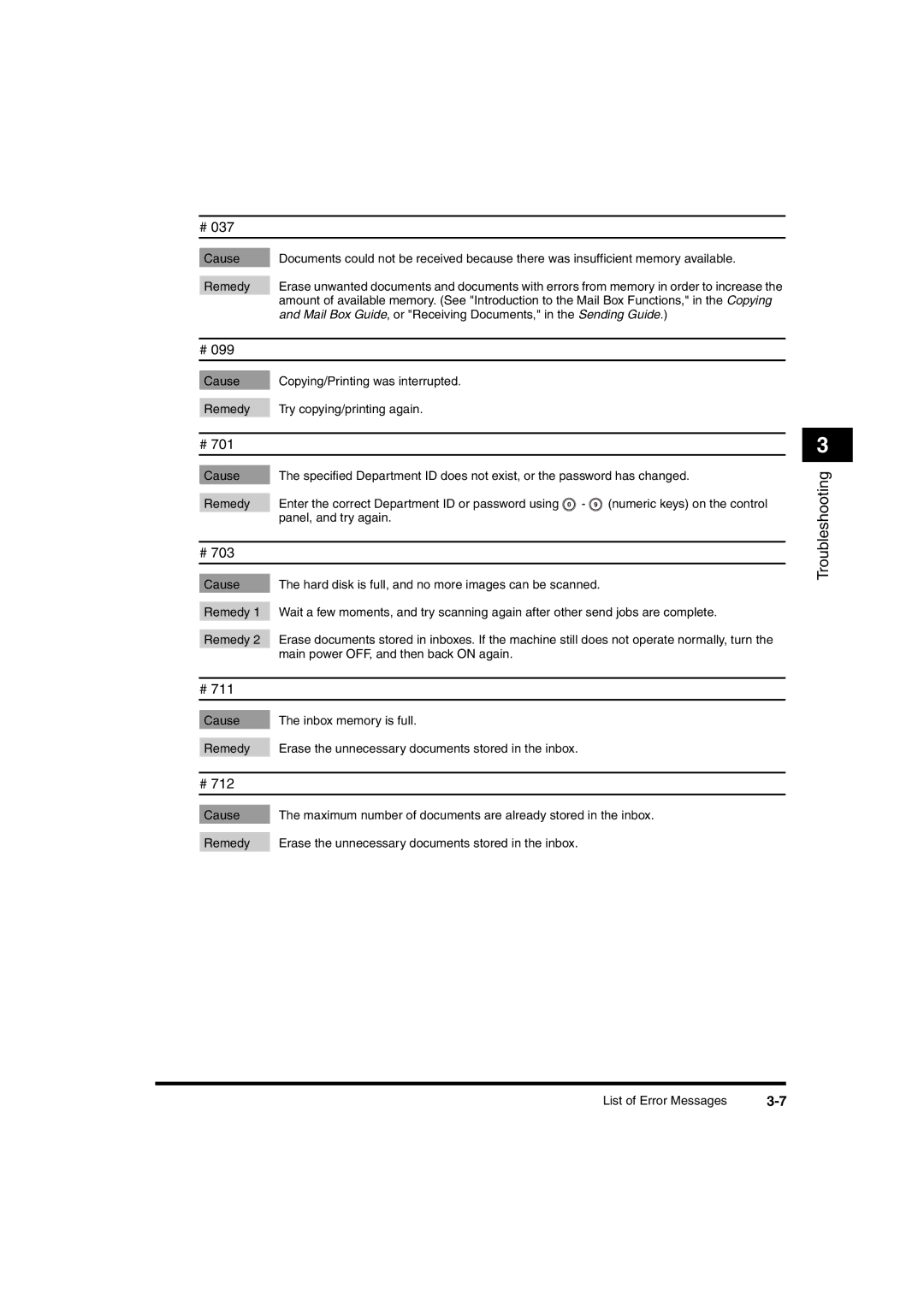 Canon iR6570 manual Mail Box Guide, or Receiving Documents, in the Sending Guide 