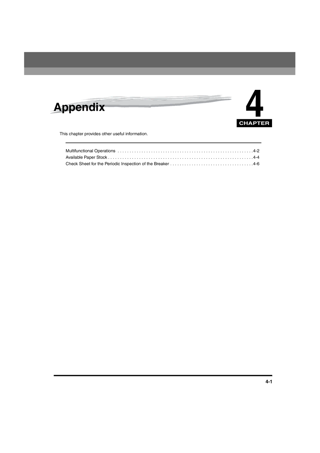 Canon iR6570 manual Appendix 