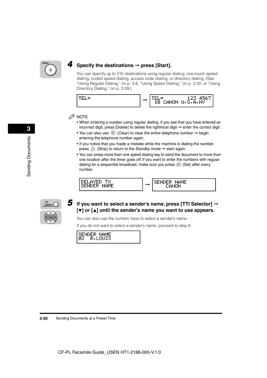 Canon 700 manual Specify the destinations press Start 