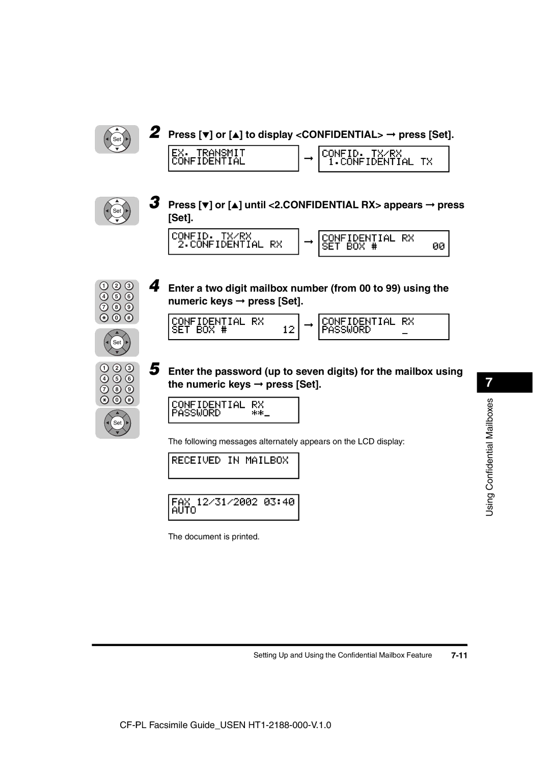 Canon 700 manual Set 