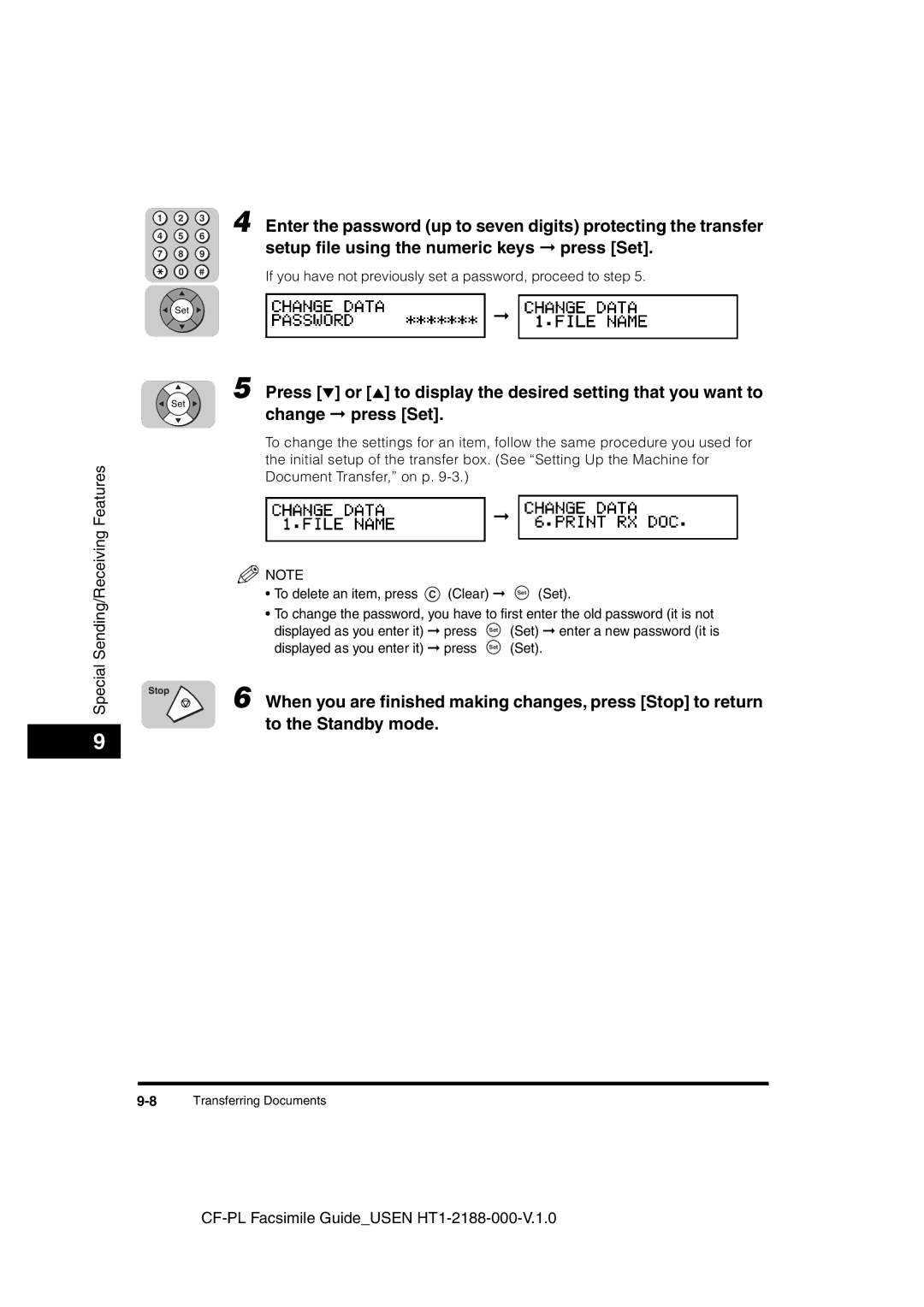 Canon 700 manual 8Transferring Documents 