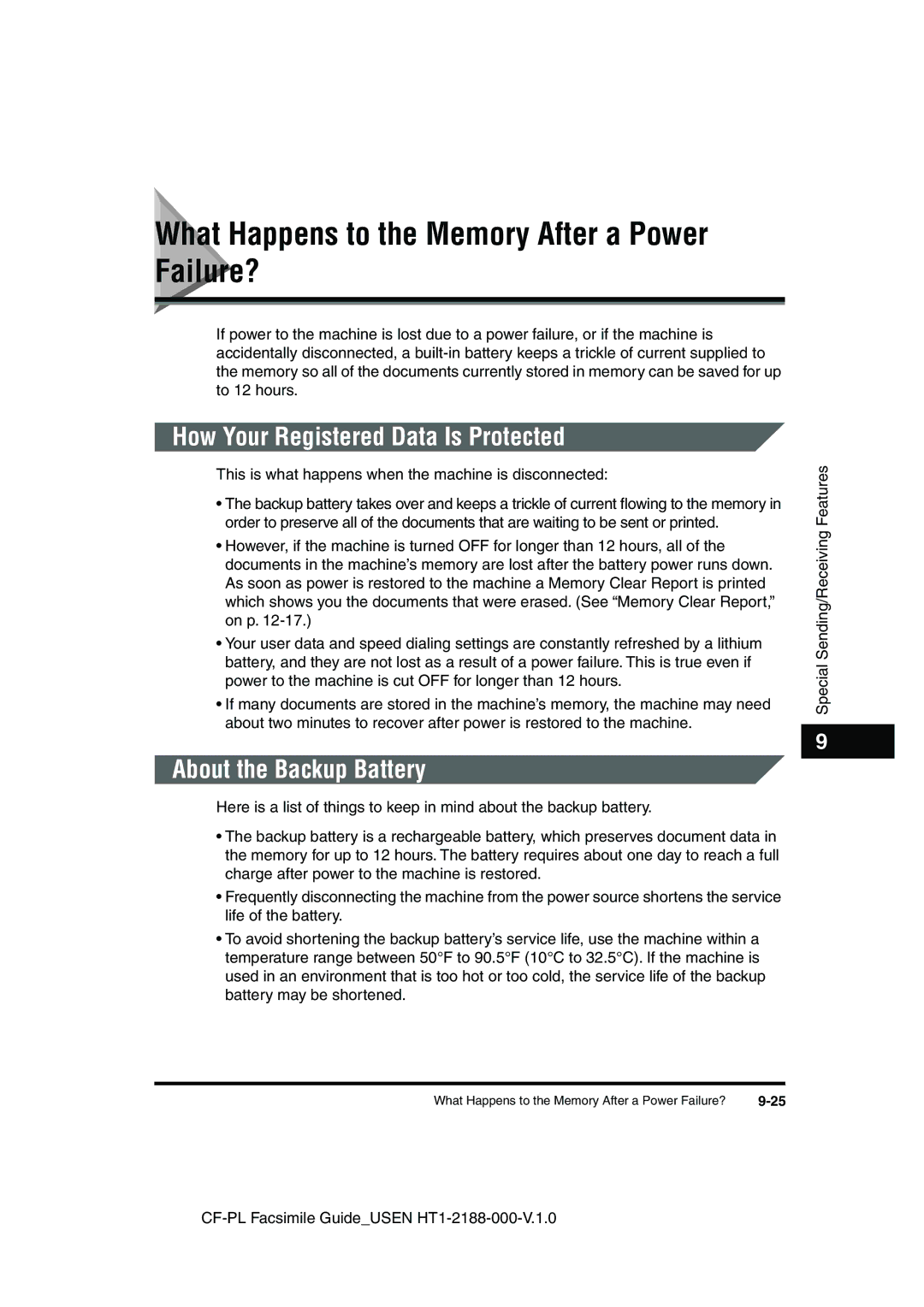 Canon 700 manual What Happens to the Memory After a Power Failure?, How Your Registered Data Is Protected 