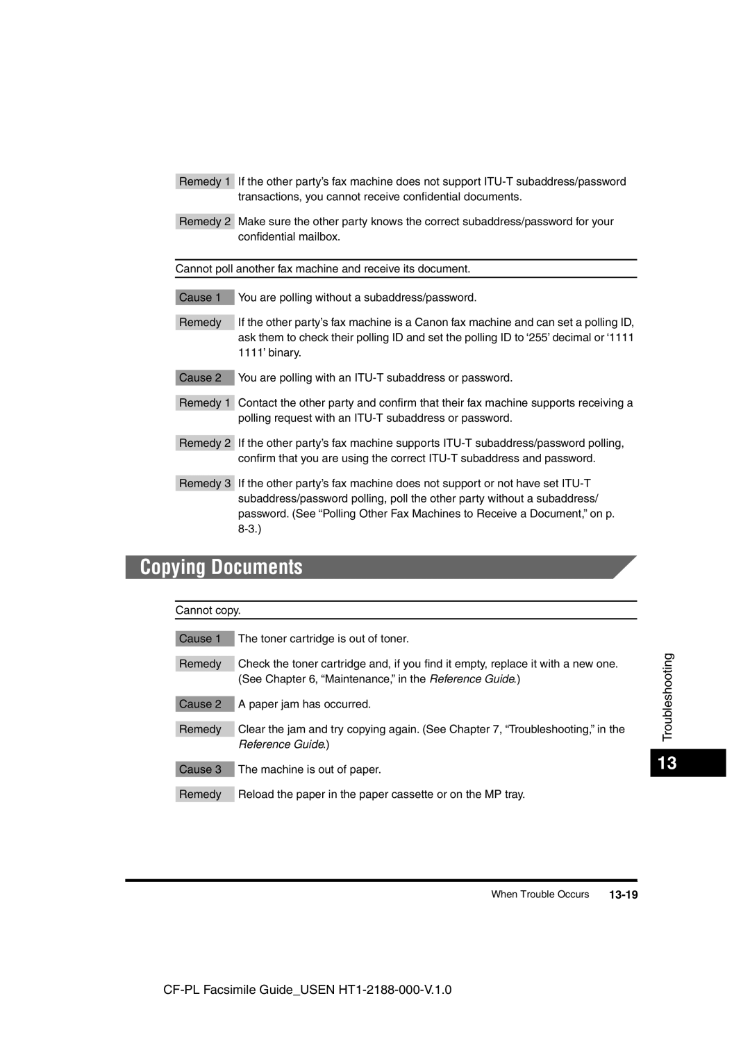 Canon 700 manual Copying Documents 