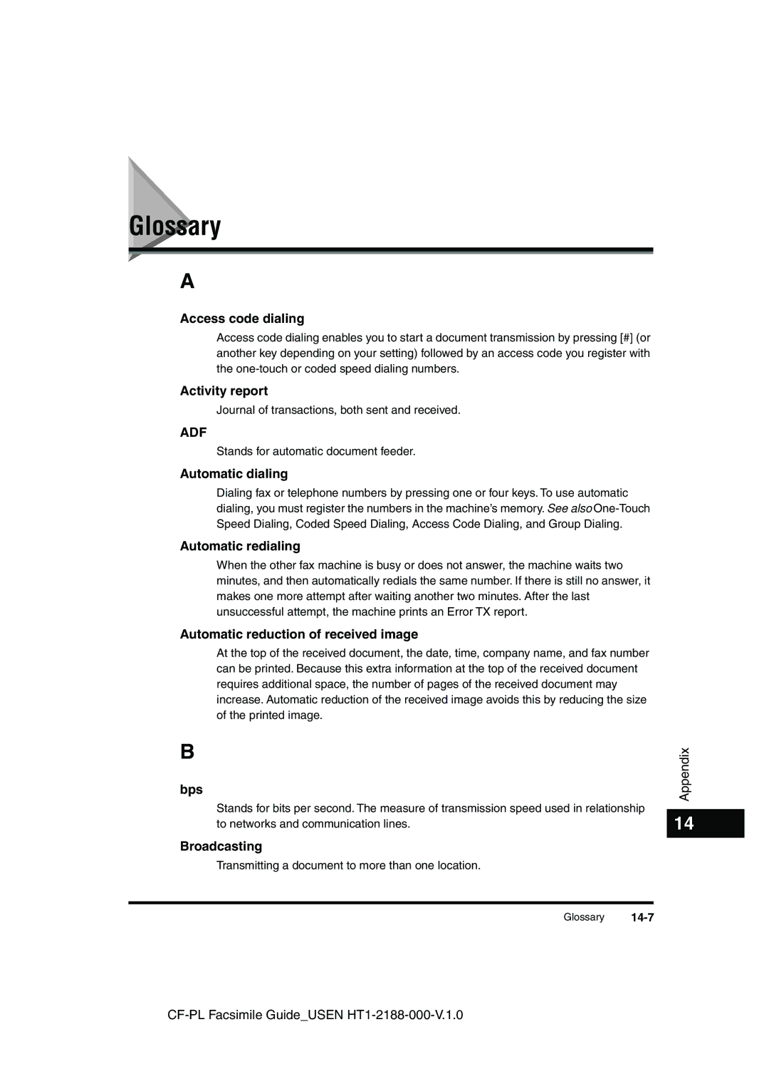 Canon 700 manual Glossary 