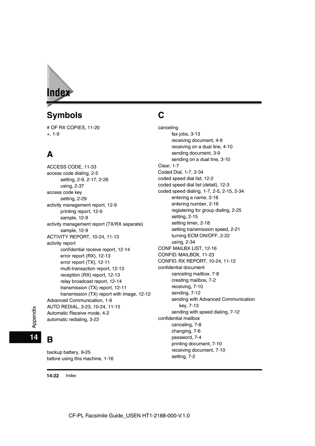 Canon 700 manual Index 