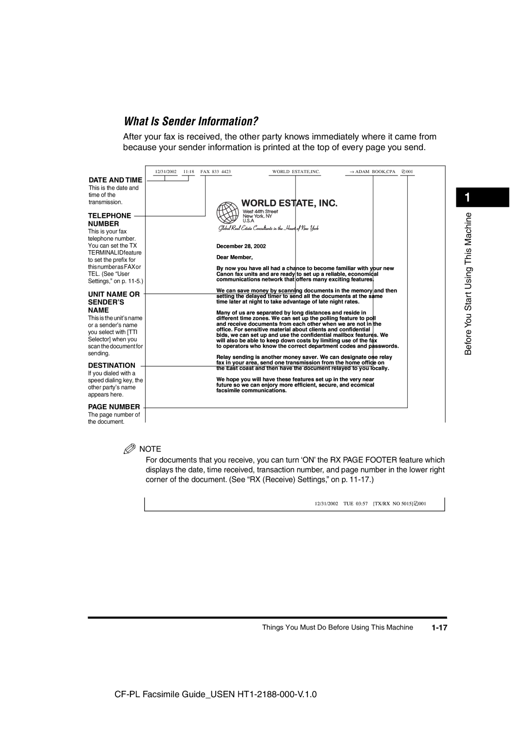 Canon 700 manual What Is Sender Information? 