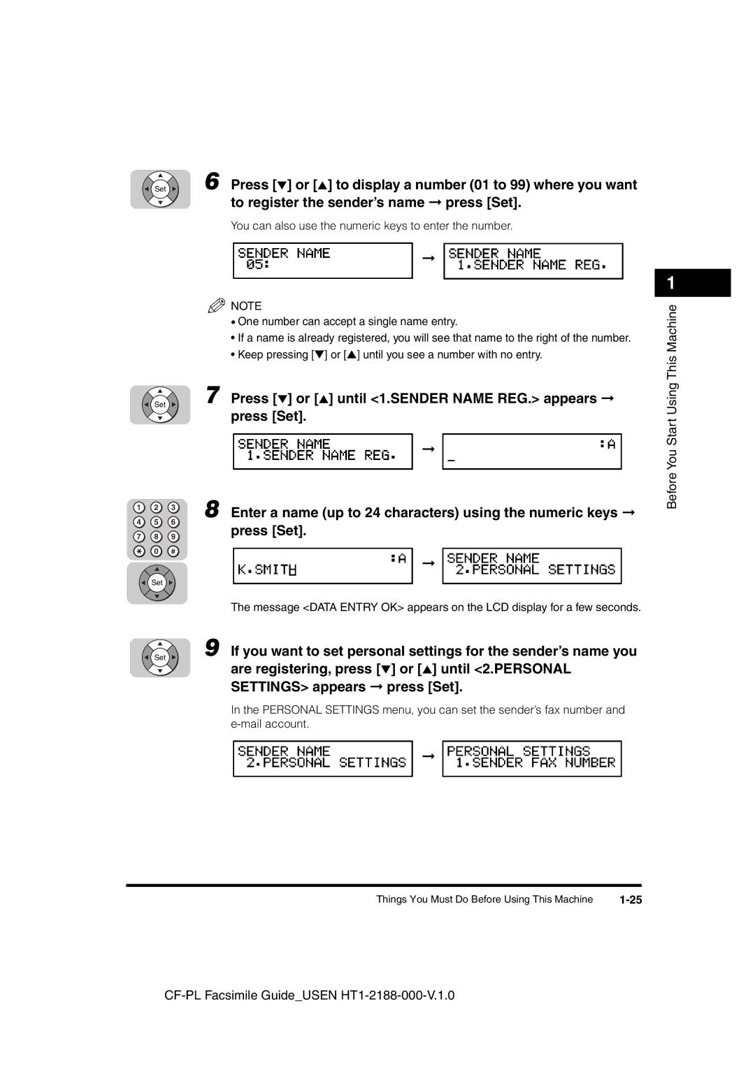 Canon 700 manual Before You Start Using This Machine 