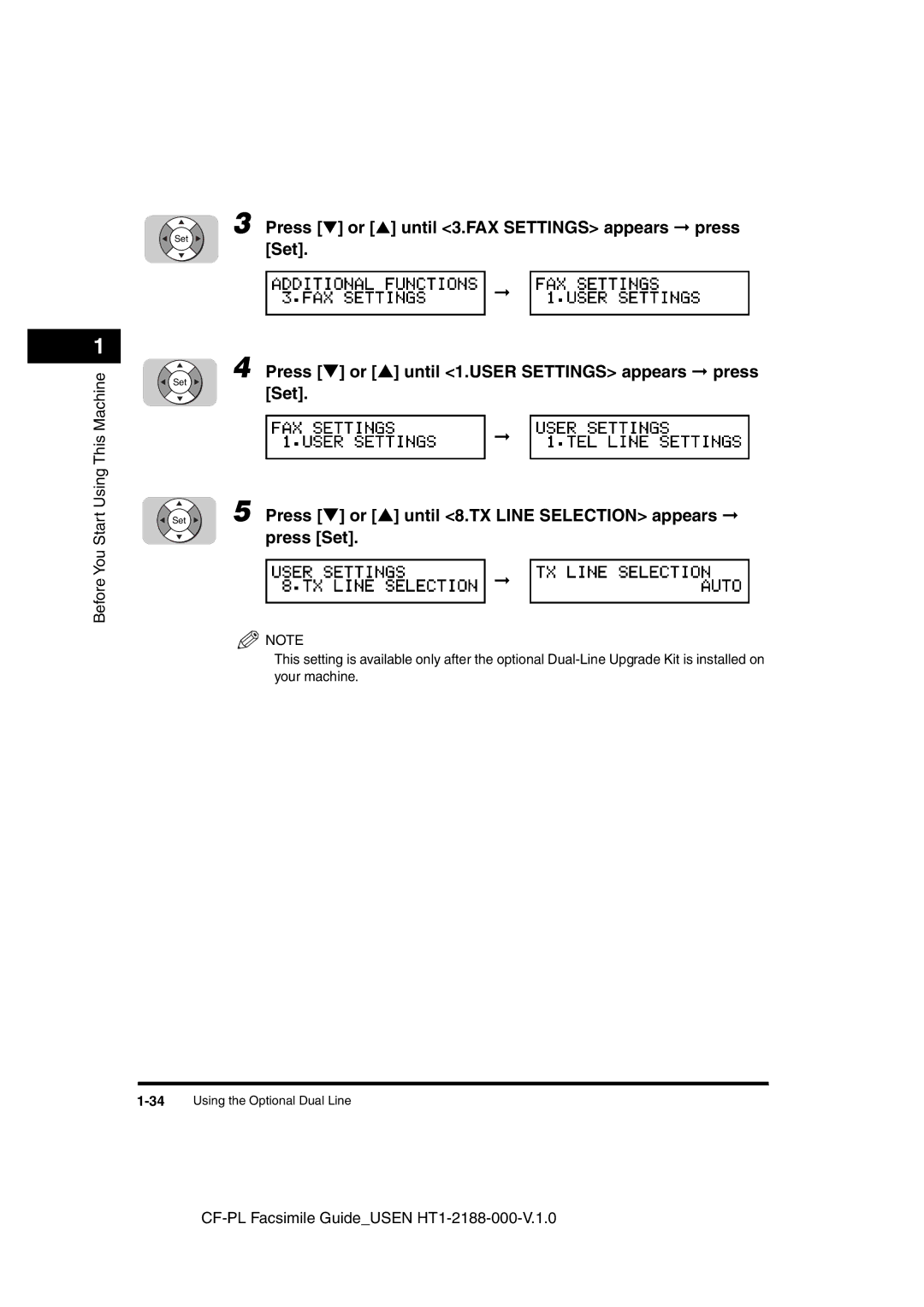 Canon 700 manual 34Using the Optional Dual Line 