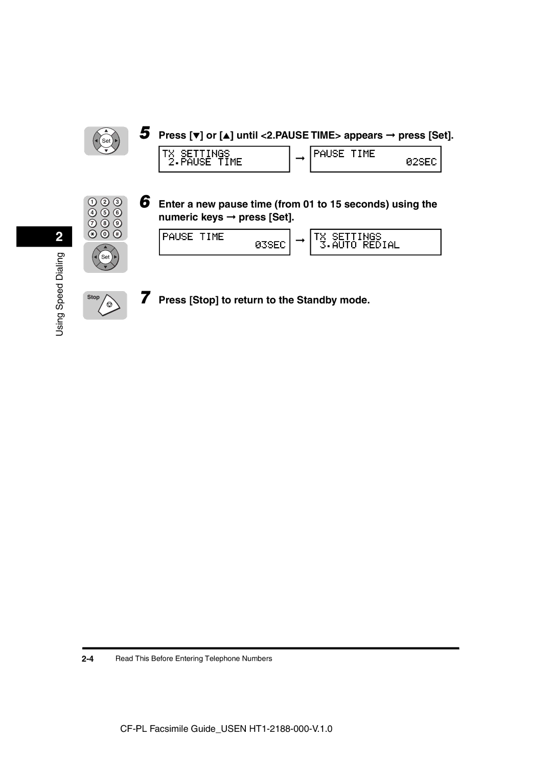 Canon 700 manual 4Read This Before Entering Telephone Numbers 