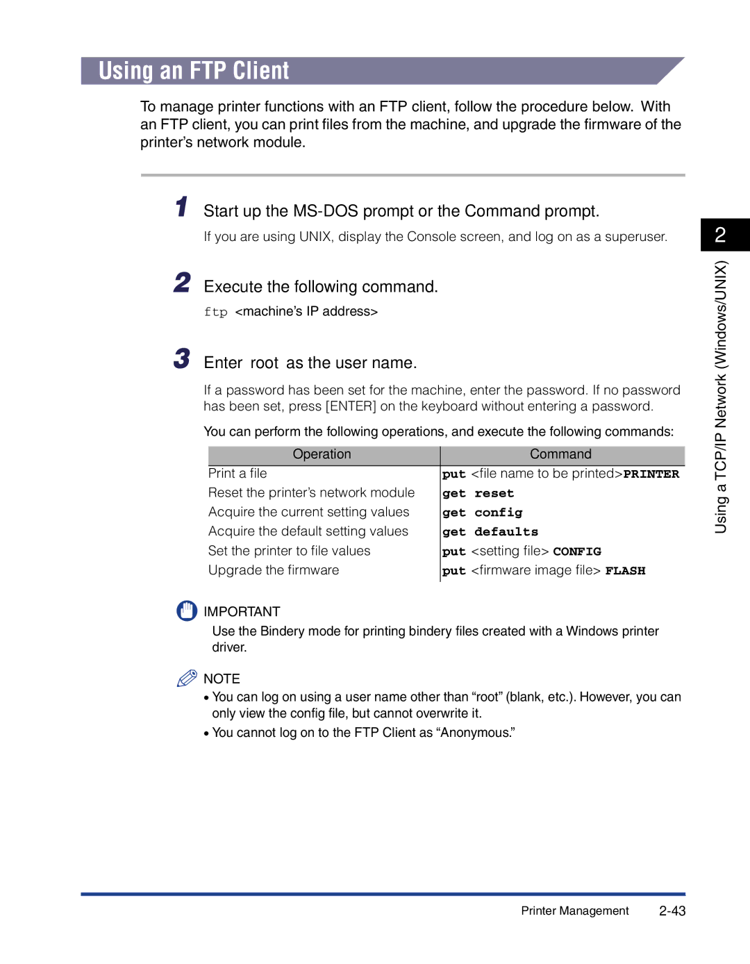 Canon 700 manual Operation Command 