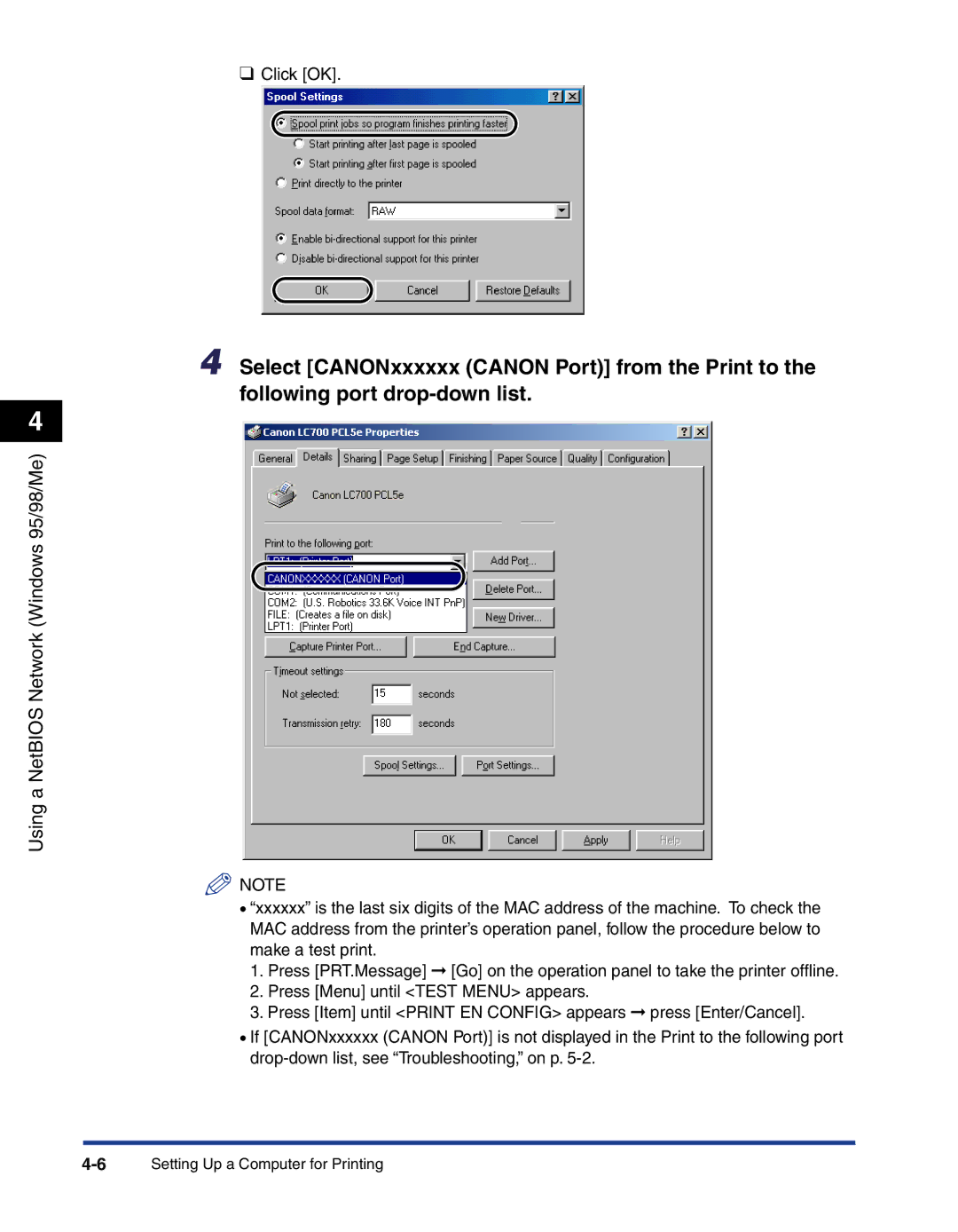 Canon 700 manual 6Setting Up a Computer for Printing 