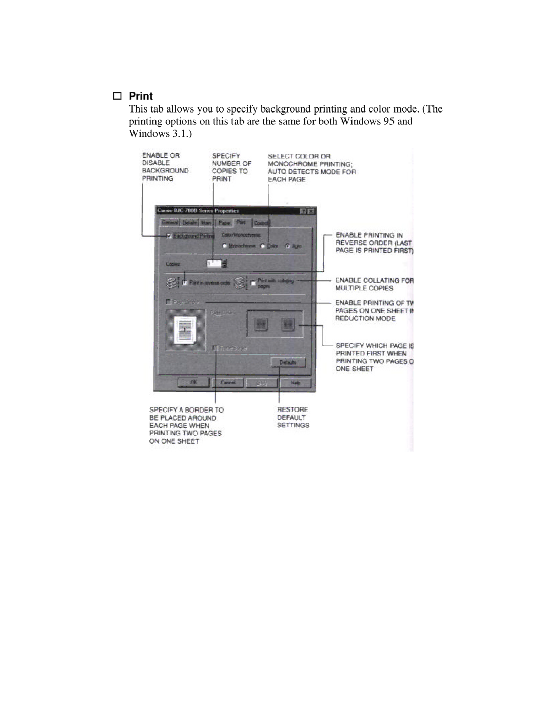 Canon 7000 user manual Print 