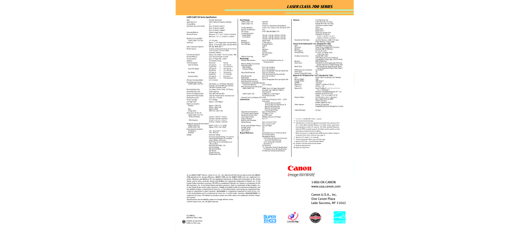 Canon 710 Type, Up to 70 Sheets Letter, Up to 30 Sheets Legal, Up to 30 Sheets Ledger, Scanning Method, Document Sizes 