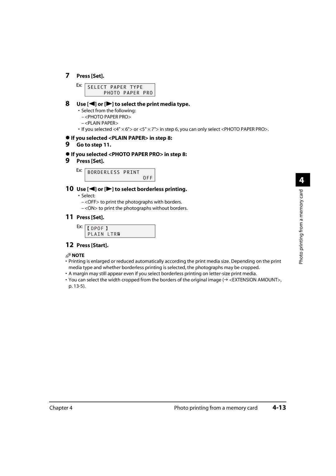 Canon 730i, MultiPASS MP730, MP700 manual Plain LTR 