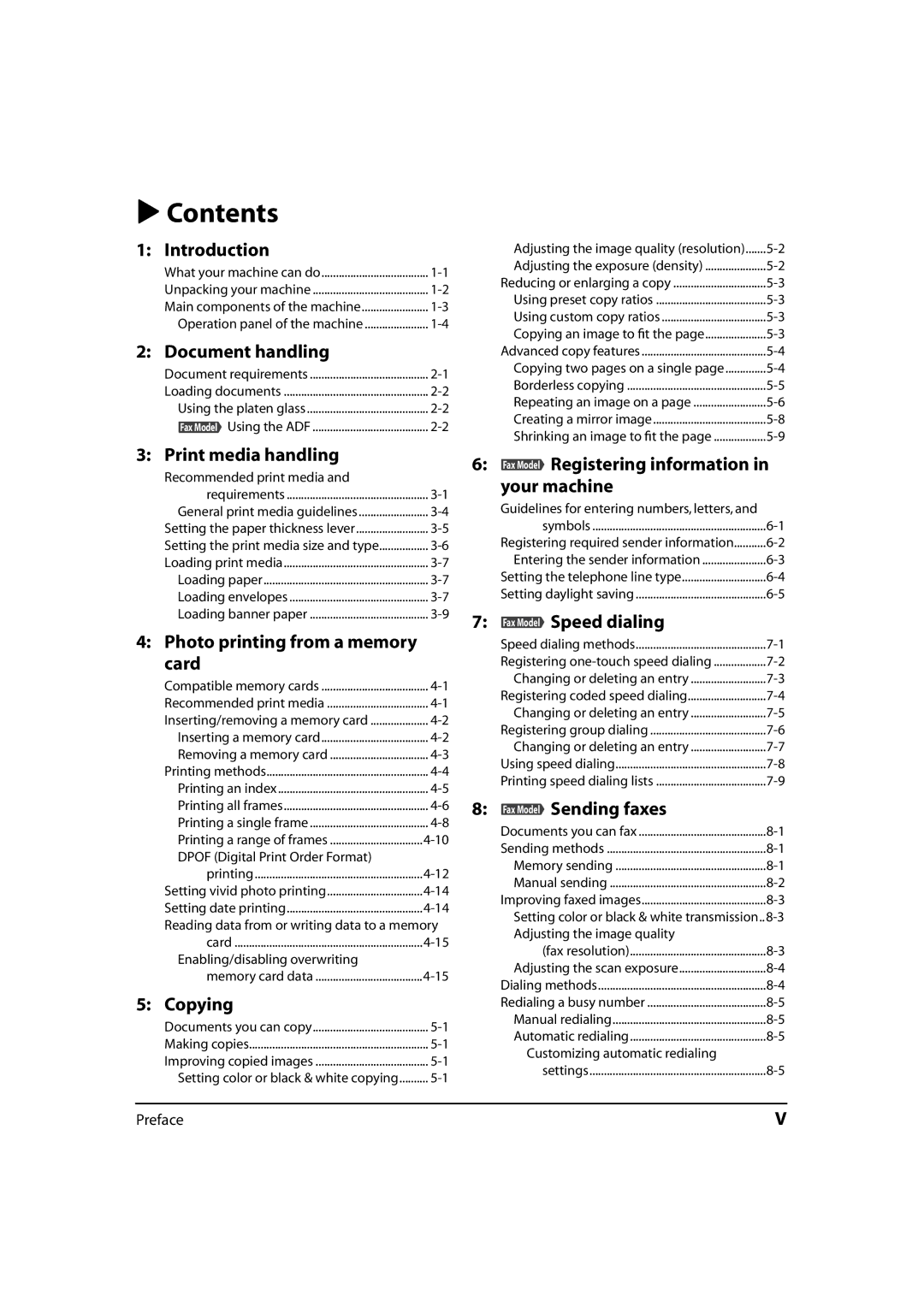 Canon 730i, MultiPASS MP730, MP700 manual Contents 