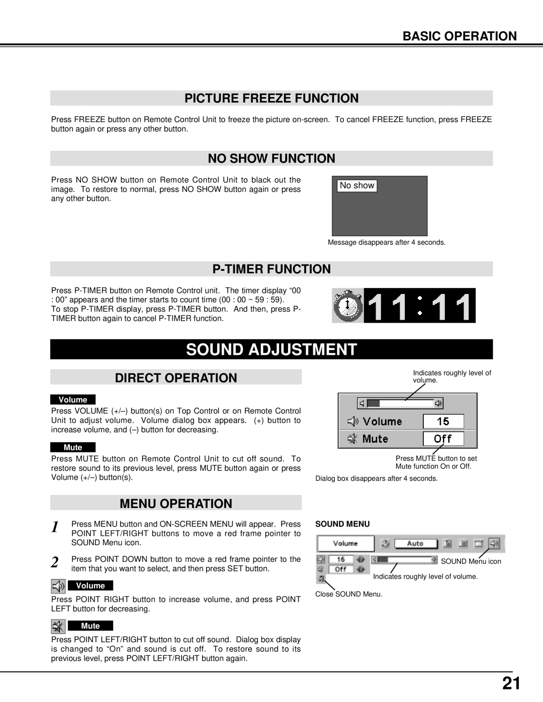 Canon 7545 owner manual Sound Adjustment 