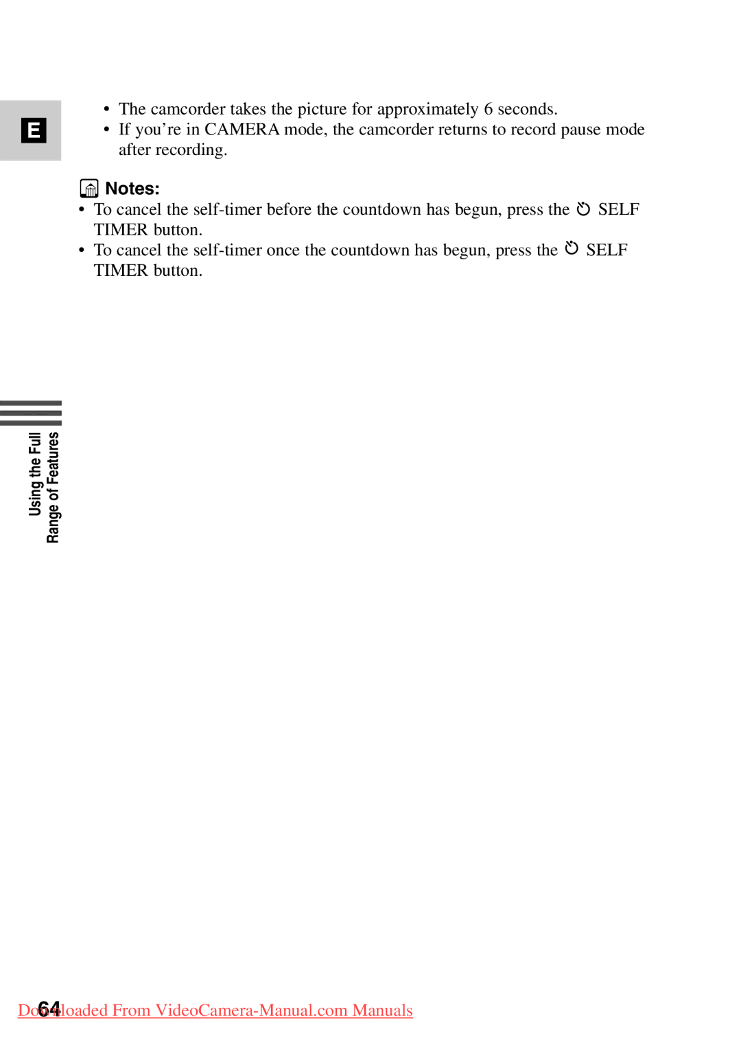 Canon MV500i, 7561A001 instruction manual Using the Full Range of Features 