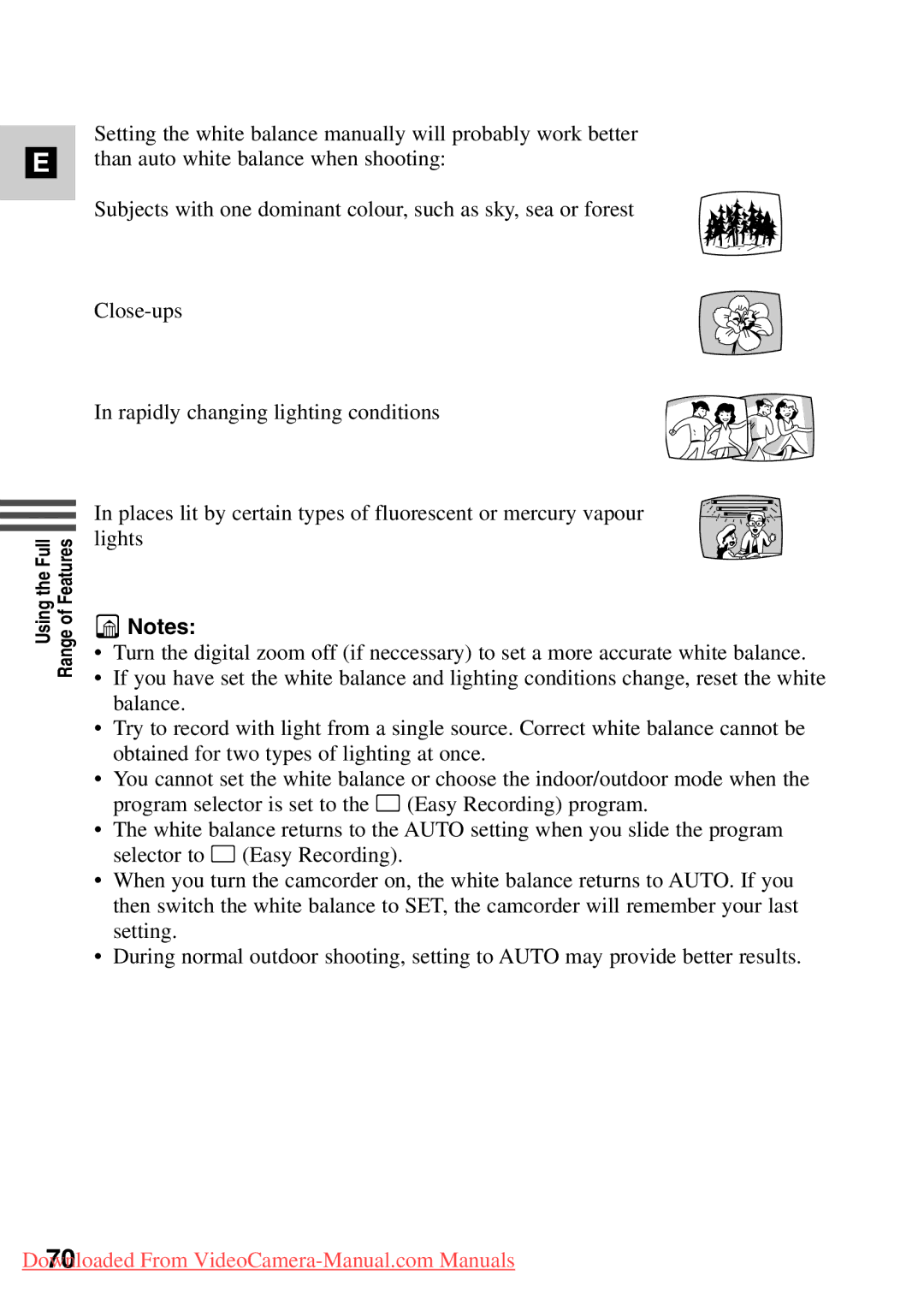 Canon MV500i, 7561A001 instruction manual Using the Full Range of Features 