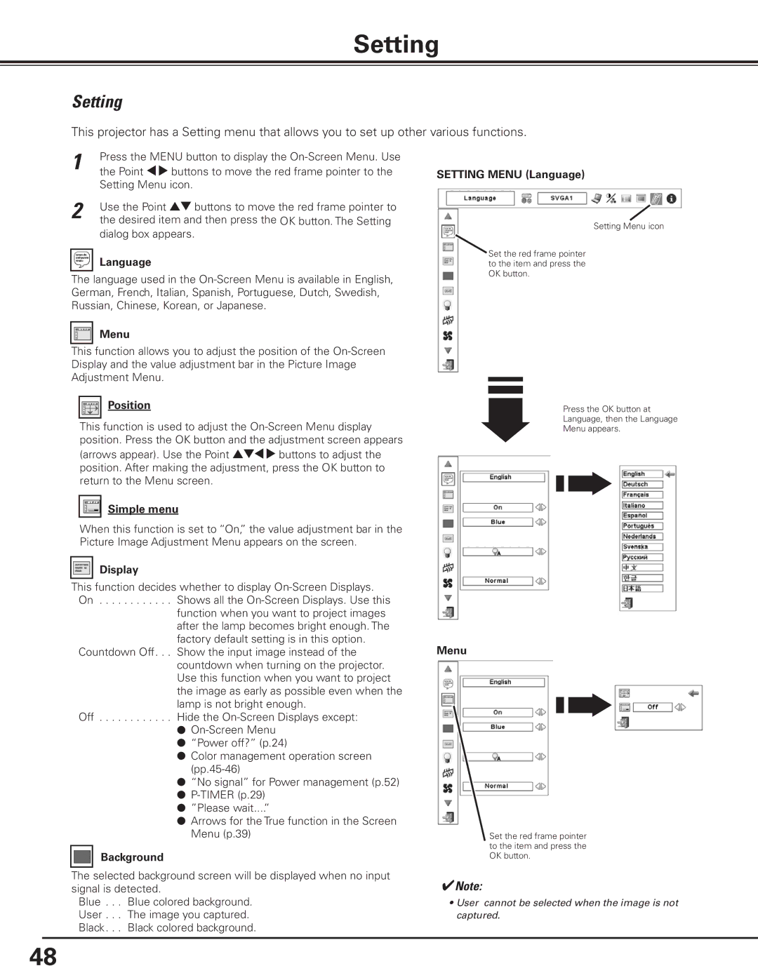 Canon 7585 manual Setting 