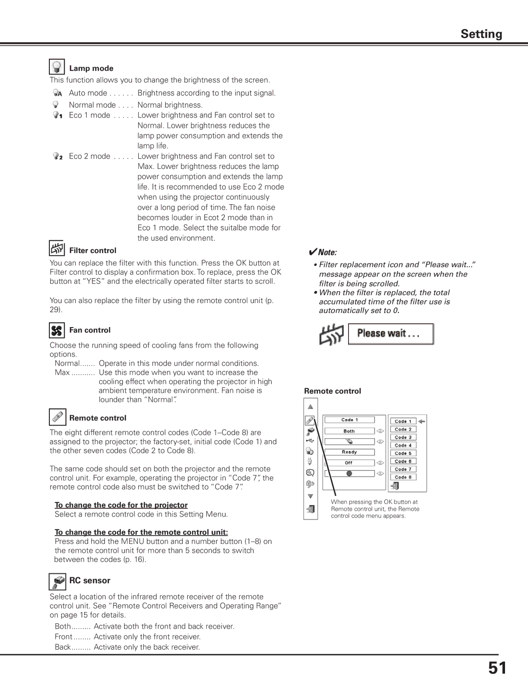 Canon 7585 manual RC sensor 