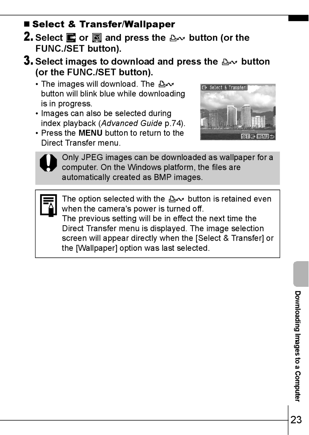 Canon 800 IS manual Downloading Images to a Computer 