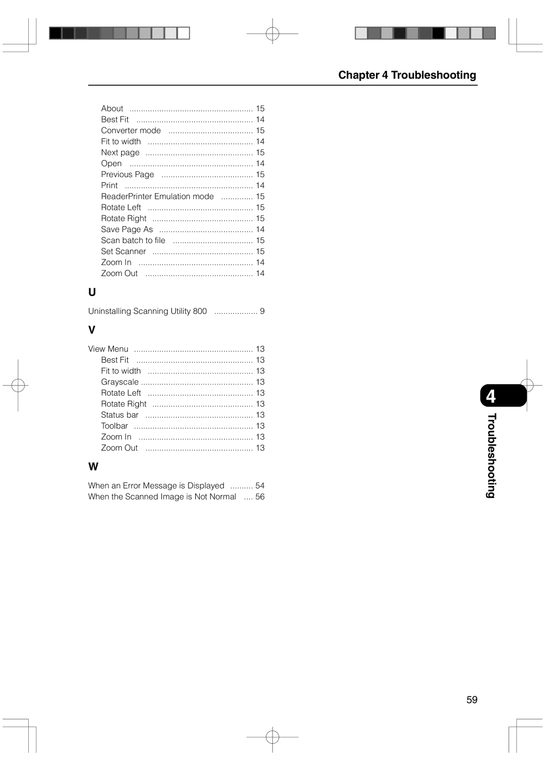 Canon 800II manual When the Scanned Image is Not Normal 