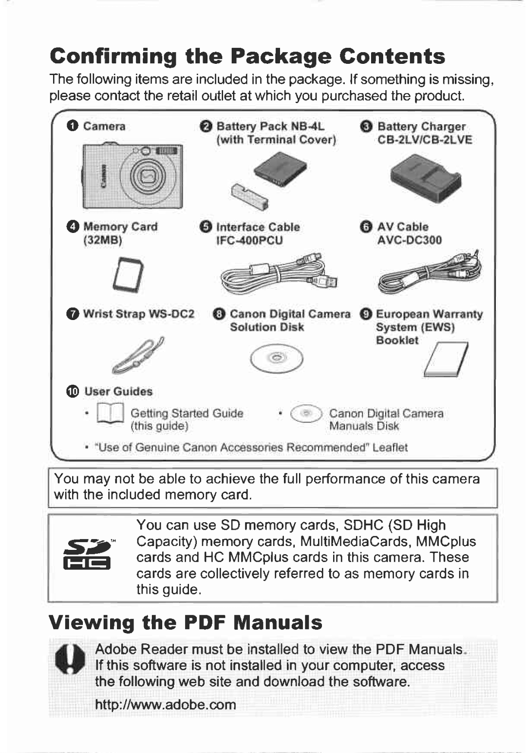 Canon 8015, 8215 manual 