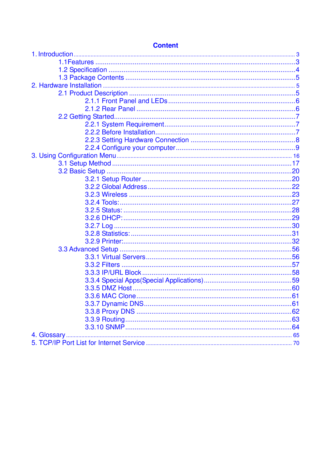 Canon 802.11g 54M WLAN user manual Content 