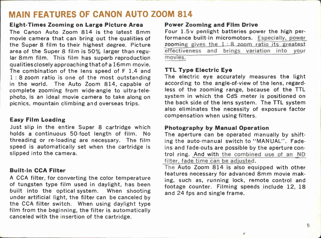 Canon 814 manual 