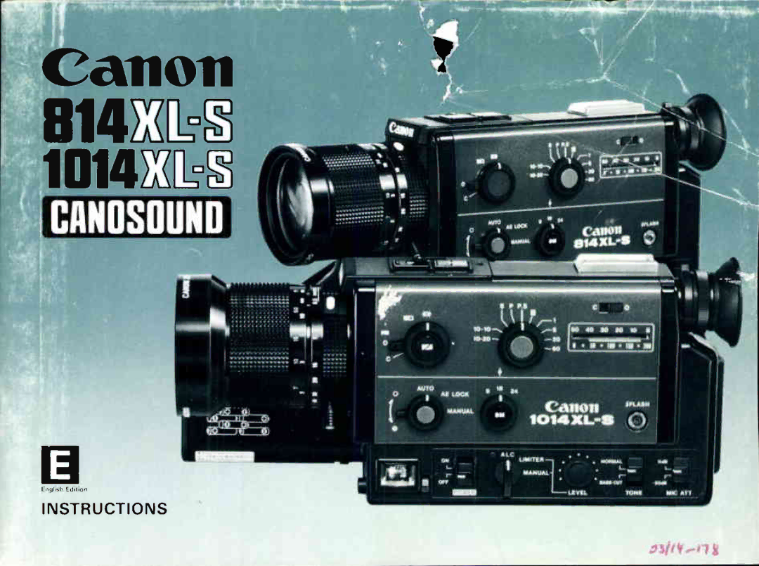 Canon 1014XL-S, 814XL-S manual 