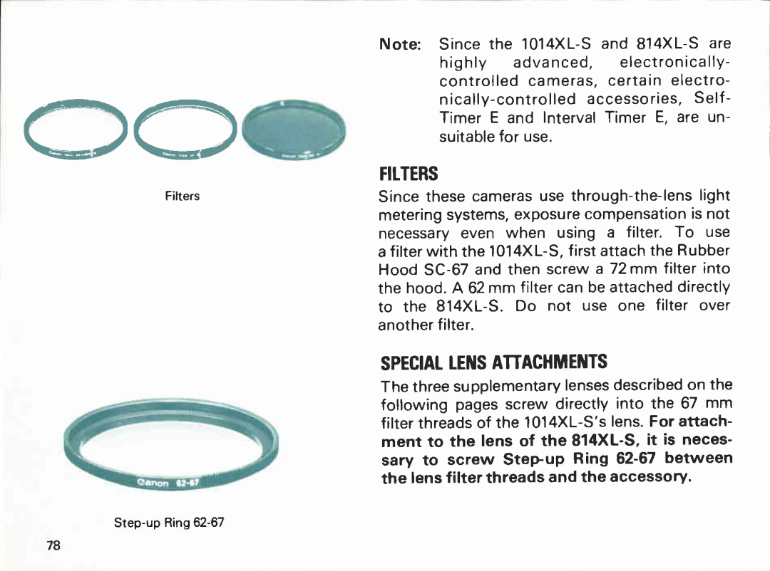 Canon 814XL-S, 1014XL-S manual 