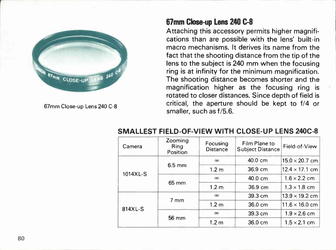 Canon 814XL-S, 1014XL-S manual 