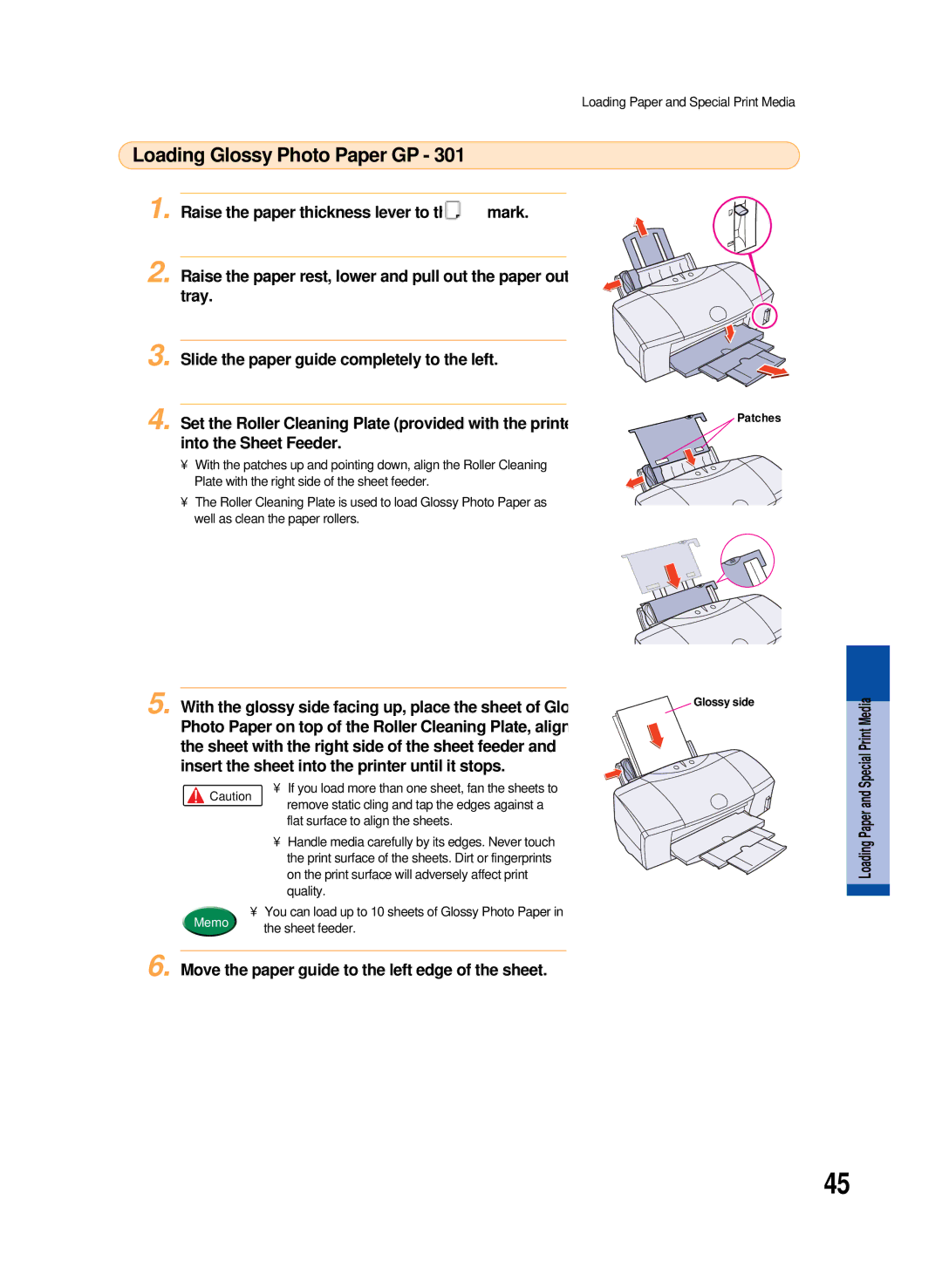 Canon 8200 manual Loading Glossy Photo Paper GP 