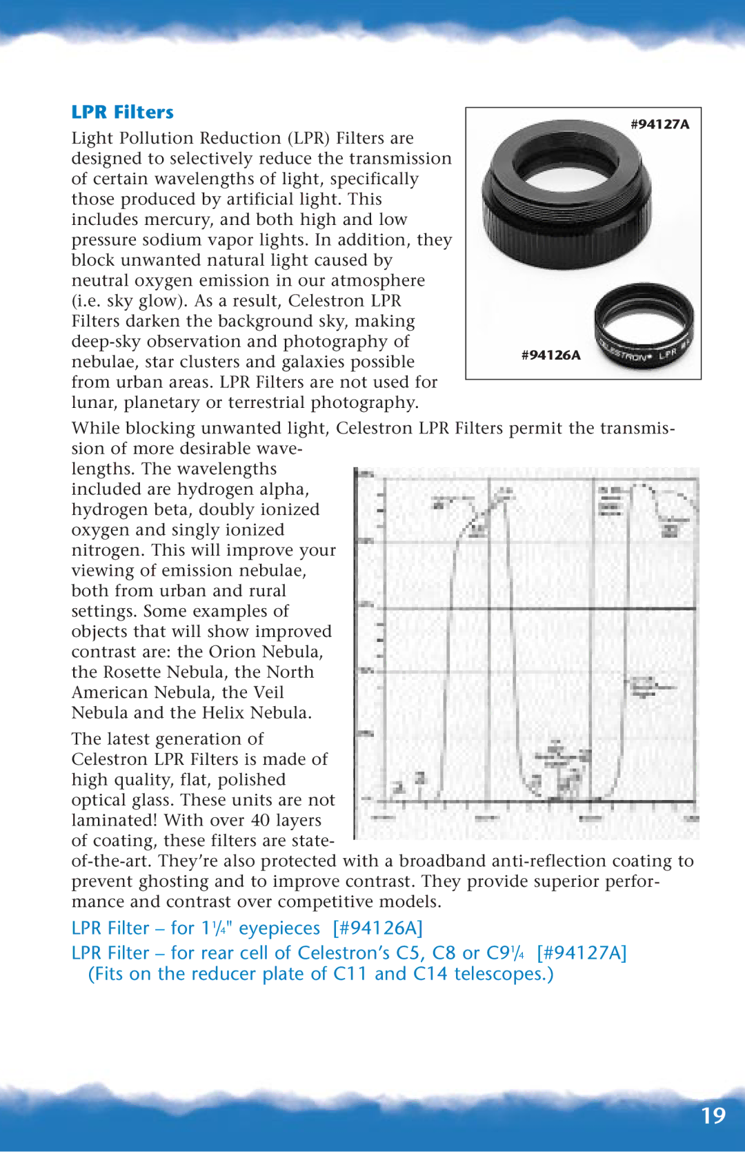 Canon 93515, 93518, 93517 manual LPR Filters 