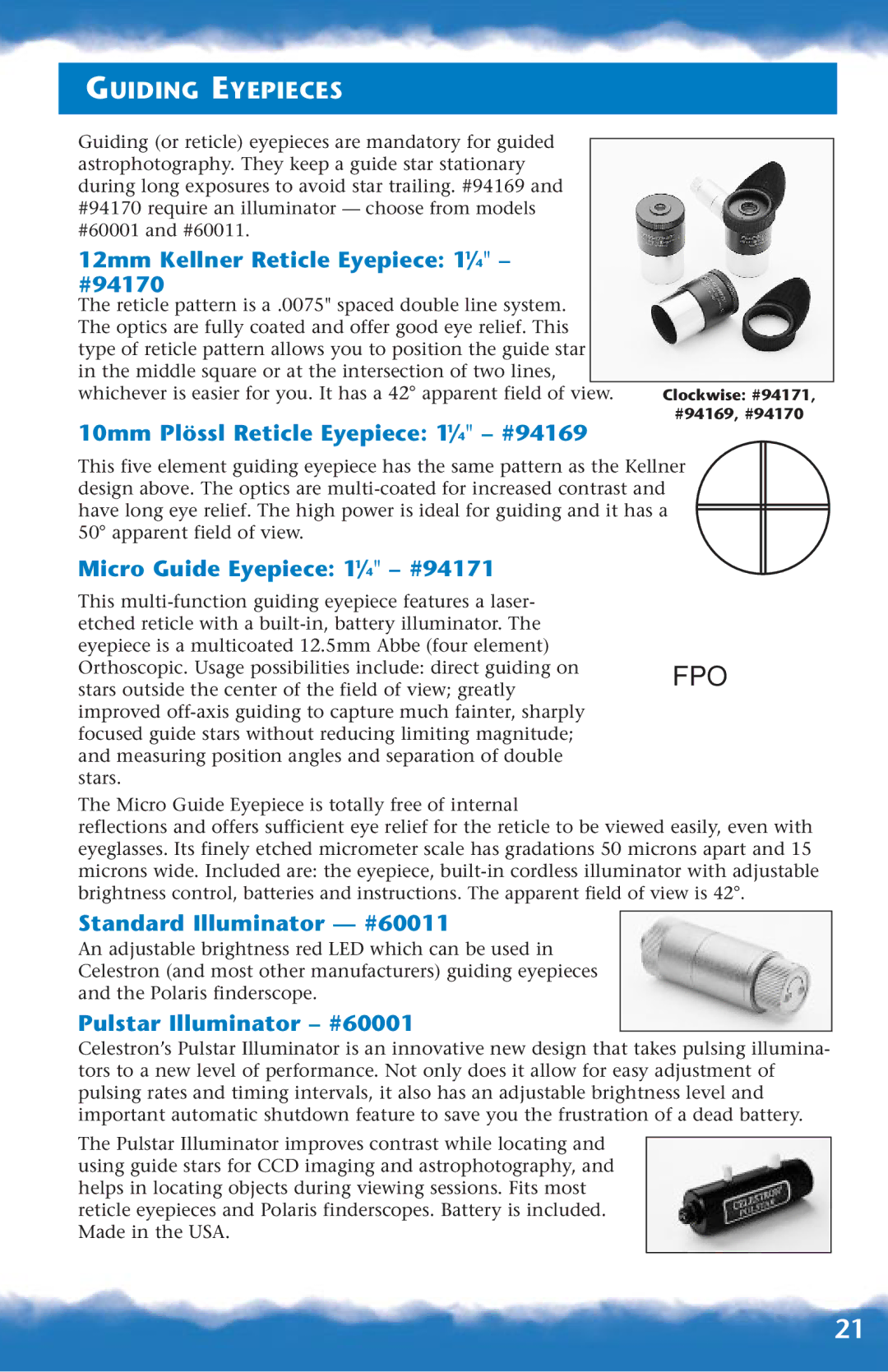 Canon 93518, 93515, 93517 manual Guiding Eyepieces 