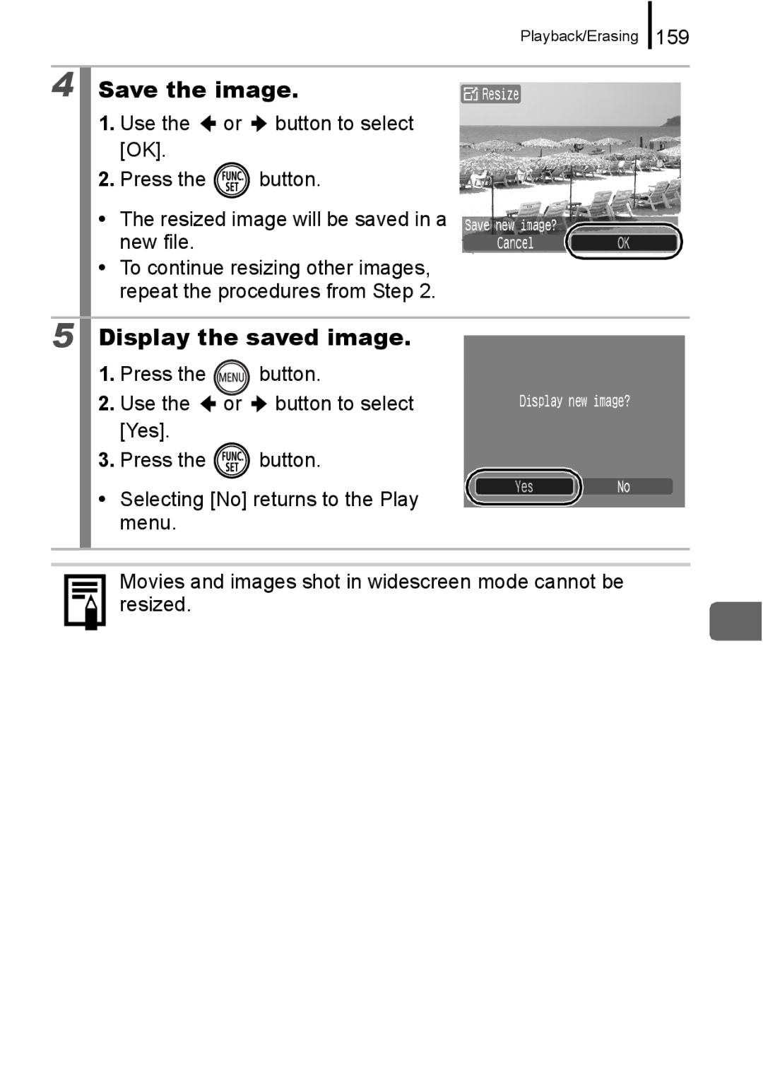 Canon 960 IS appendix Save the image, 159 