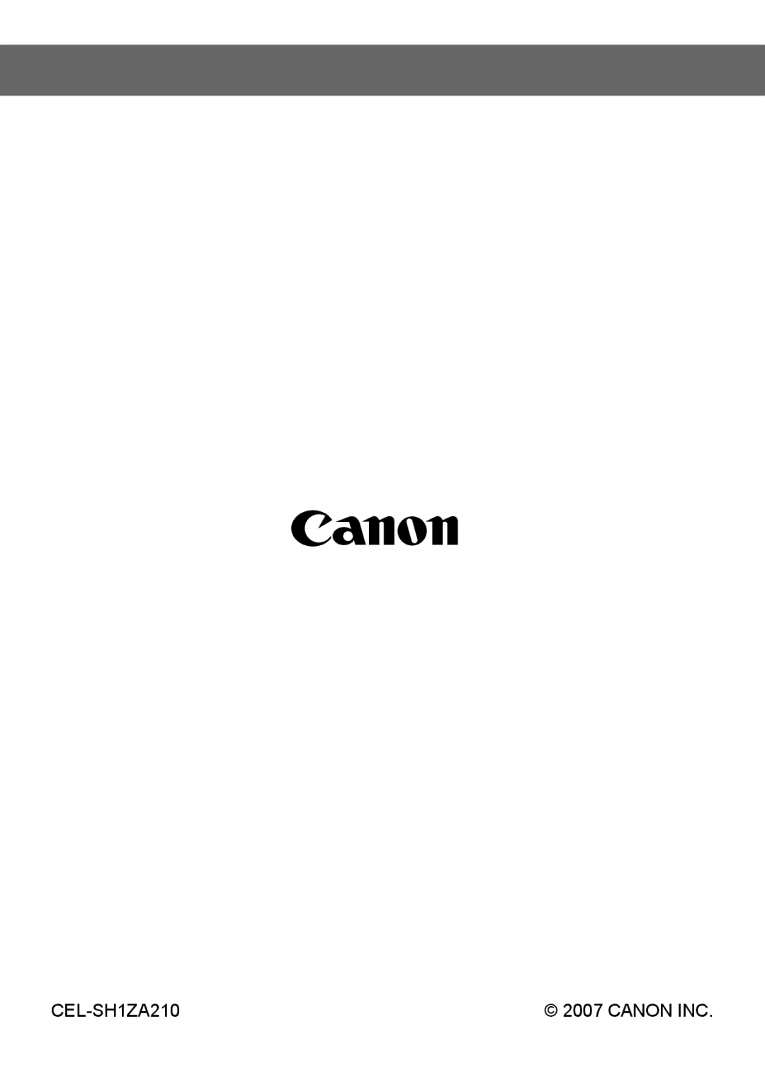 Canon 960 IS appendix CEL-SH1ZA210 