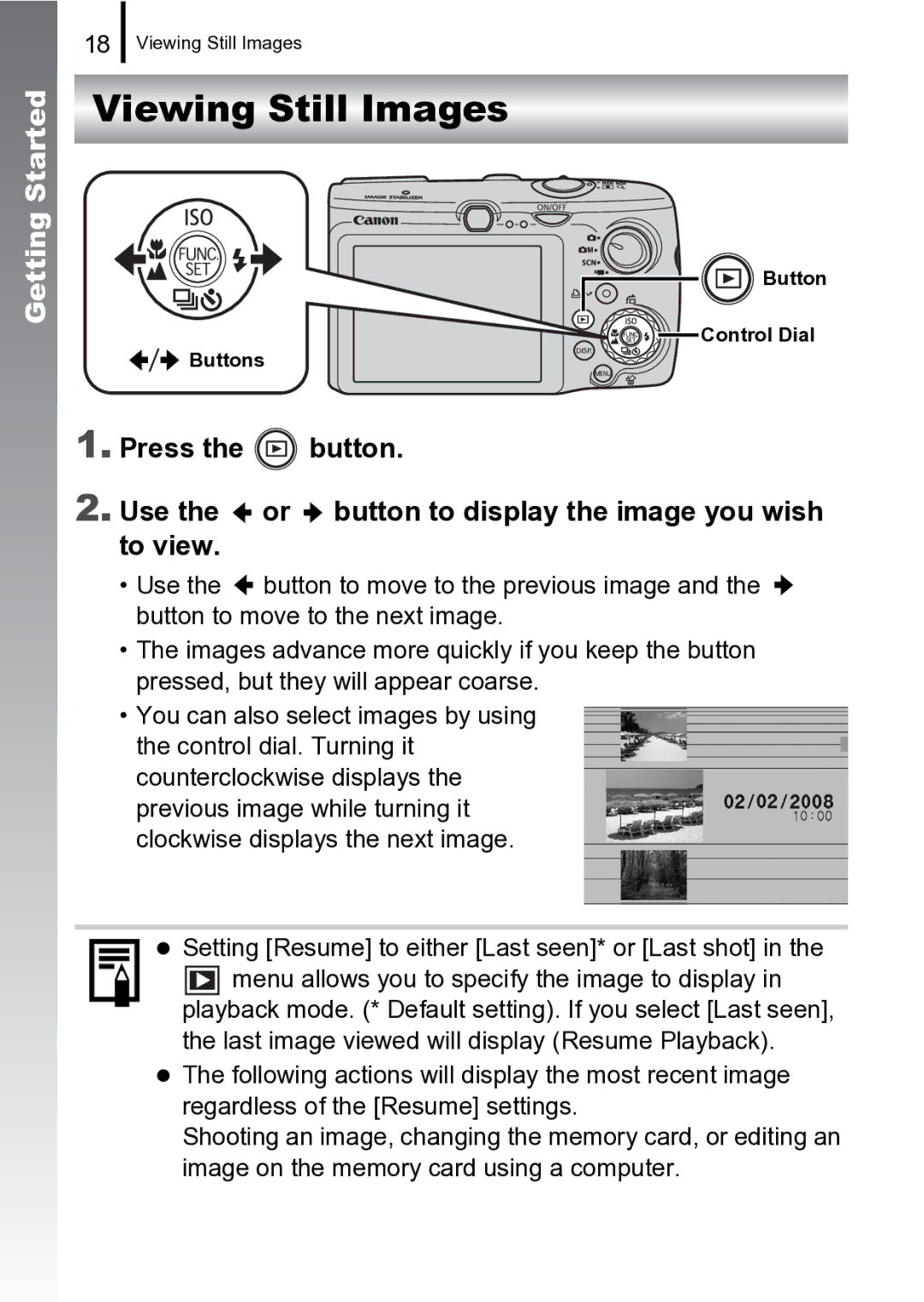 Canon 970 IS manual Viewing Still Images 