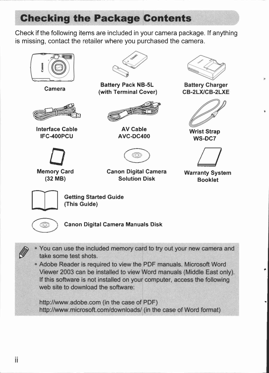 Canon 980 IS manual 