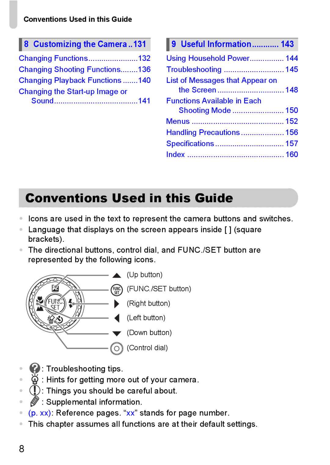 Canon 990 IS manual Conventions Used in this Guide 