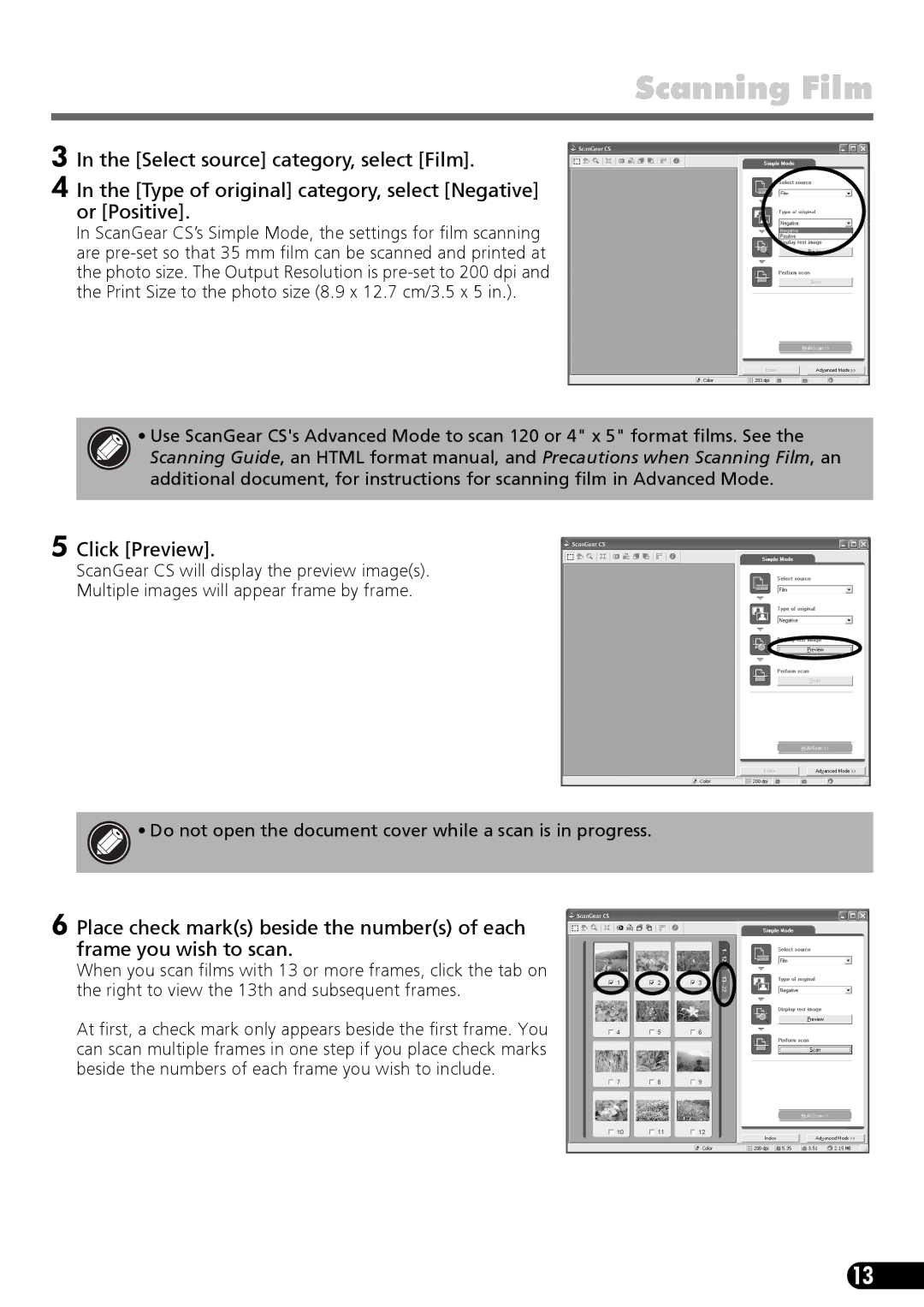 Canon 9900F manual Click Preview 