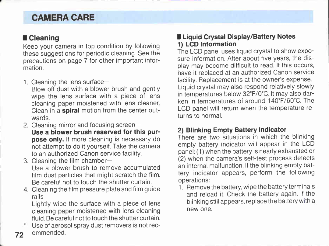 Canon A2E manual 