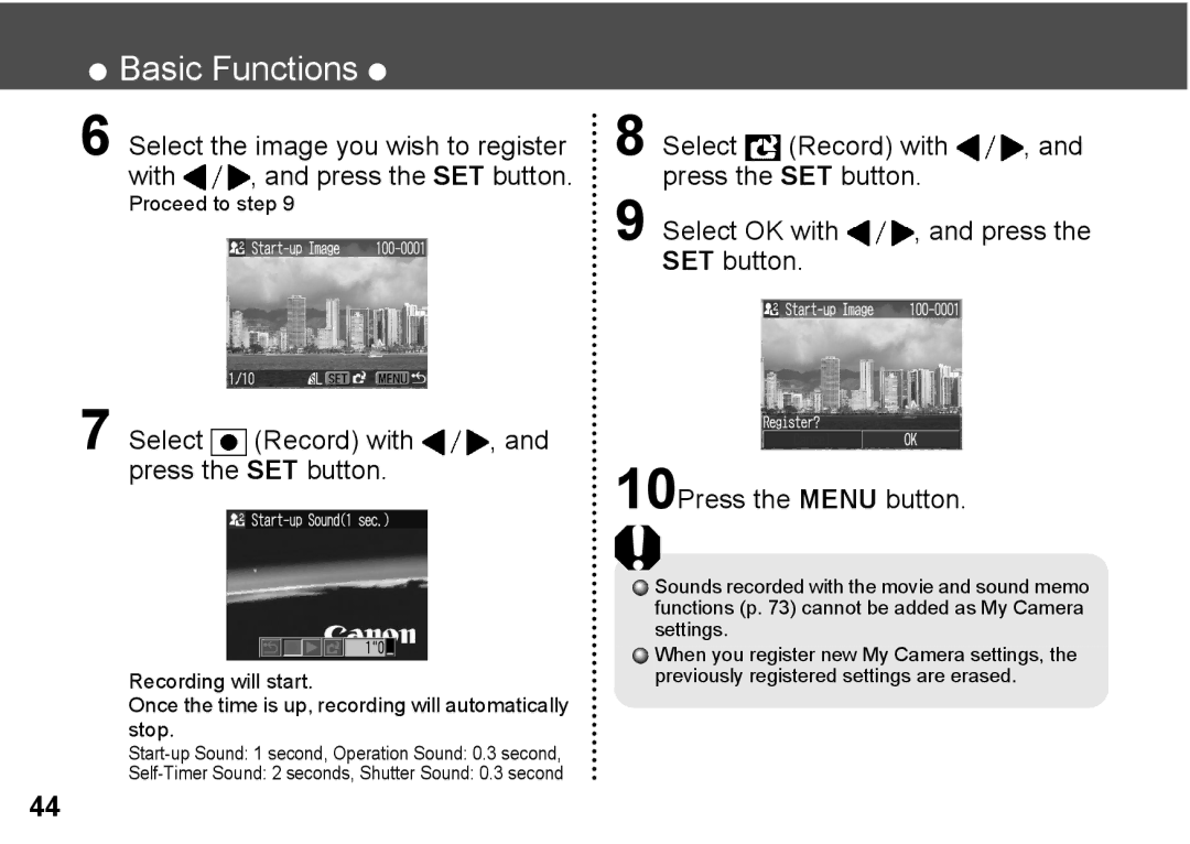 Canon A300 quick start Proceed to step 