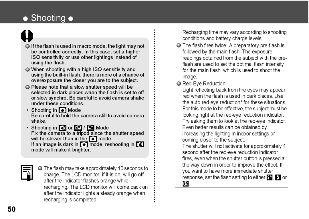 Canon A300 quick start Red-Eye Reduction 