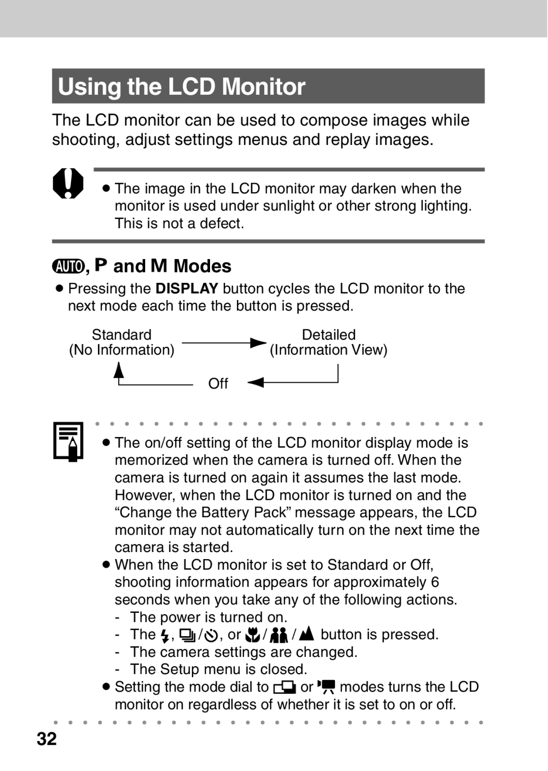 Canon A40 quick start Using the LCD Monitor 