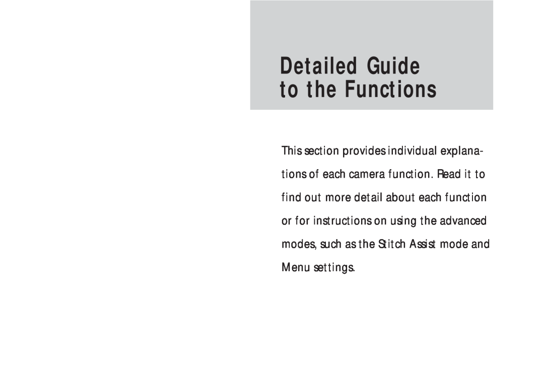 Canon A50 manual Detailed Guide to the Functions 